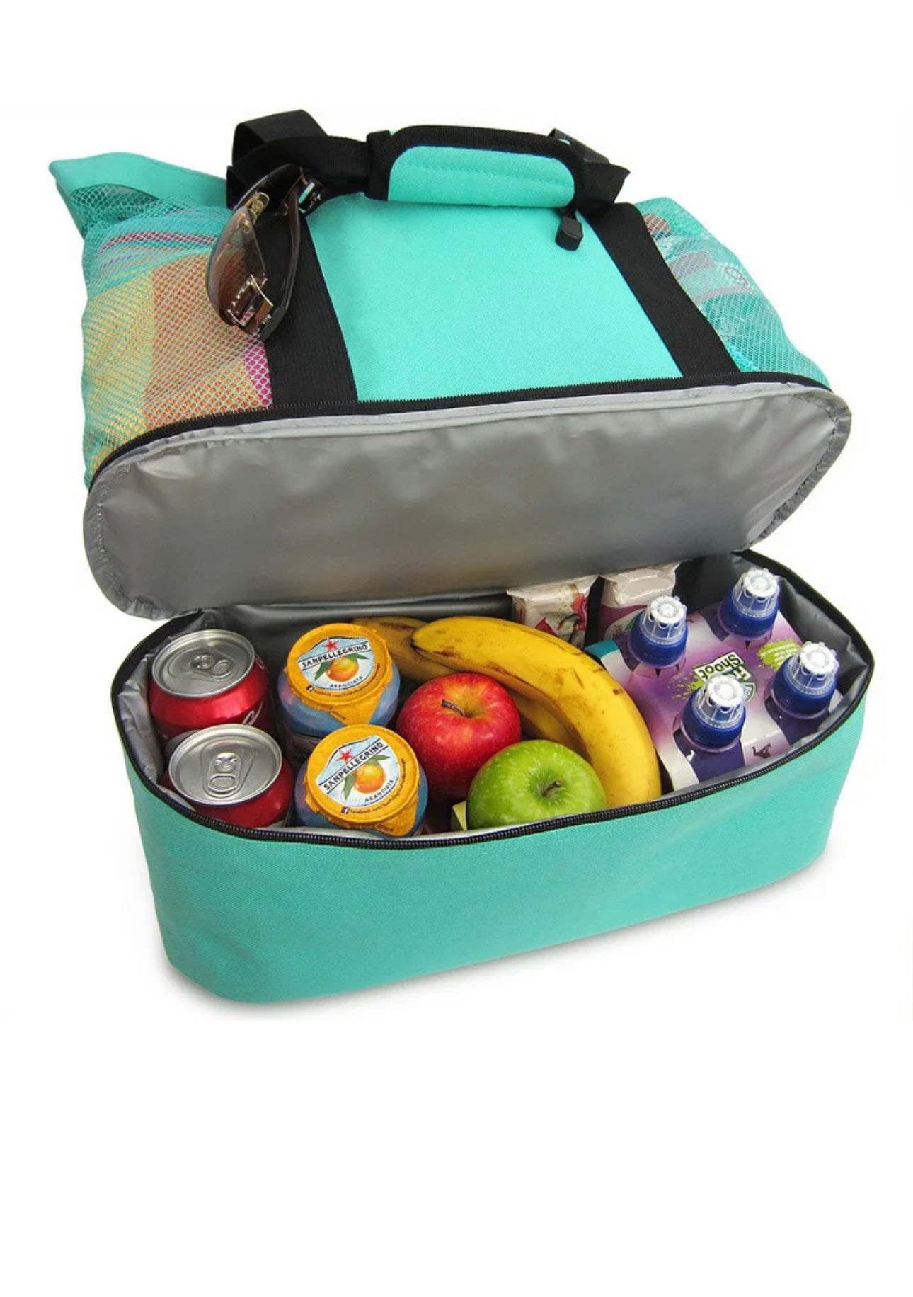 Oversized Large Foldable Summer Insulated Tote Mesh Beach Bag